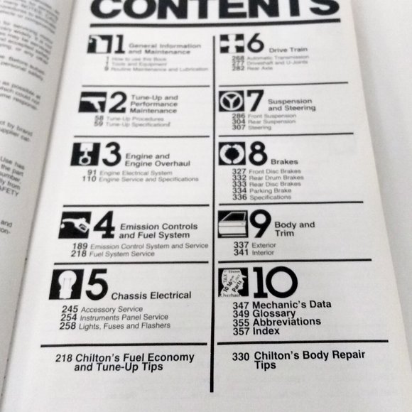 Buick/Oldsmobile/Pontiac Repair & Tune Up Guide-1975-87-Chilton Book-7308 - Picture 9 of 13